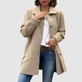 Jelena – Krátký kabát s knoflíkovým zapínáním