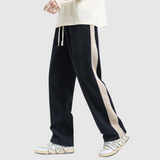 Leo – Pánské volné kalhoty s atletickými pruhy