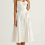 Odette Élégance | Midi šaty s korzetovým designem