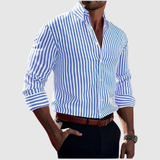 Adrian - Pánská pruhovaná košile s dlouhým rukávem