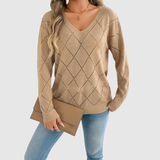 Nora – Svetr s elegantním V-výstřihem