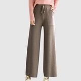 Mira – Elegantní pletené kalhoty s volným střihem