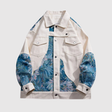 Šimon – Městská bunda s barevným potiskem