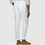 Leo – Klasické elegantní lněné kalhoty