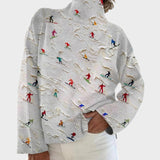 Camila - Umělecký pletený svetr s jedinečným designem