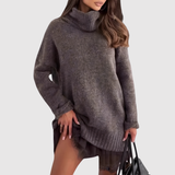 Natálie - Elegantní set: pletený svetr a šaty