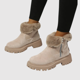 Teodora - Zimní boty s péřovou výstelkou a protiskluzovou podrážkou