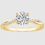 Valérie – Elegantní zásnubní prsten s krystalem" could be rewritten as "Valérie – Stylový zásnubní prsten s krystalovým zdobením.