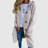 Jelena - Dlouhý dámský kardigan s knoflíky