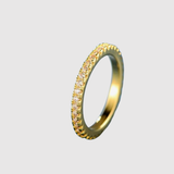 Valérie – Klasický zlatý prsten s delikátními zirkonovými kameny