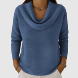 Nora - Elegantní svetr s teplým vodopádovým límcem