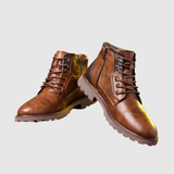 Oskar – Tradiční Kožené Boty s Gumovou Podešví