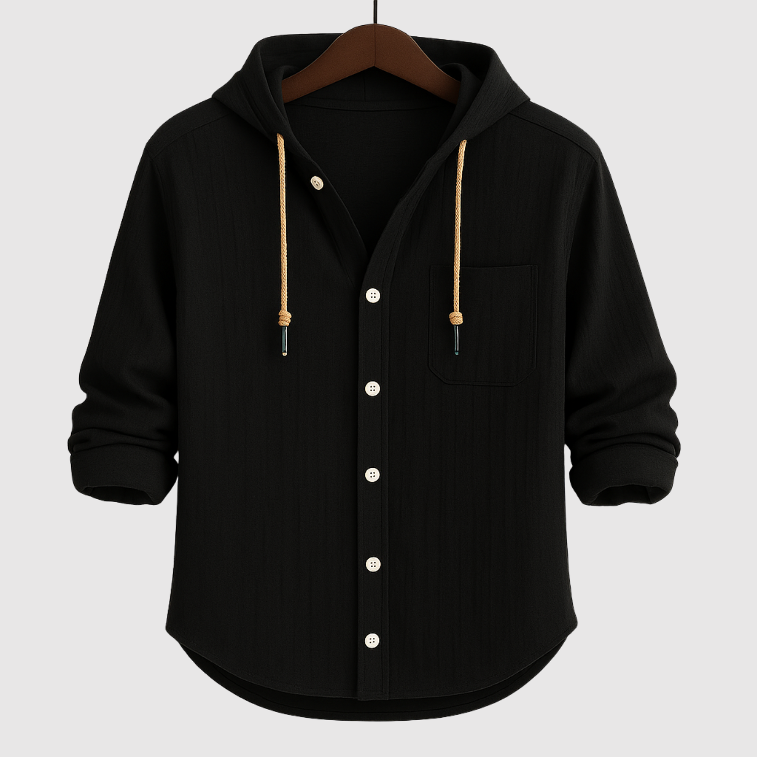 Adrian - Pánská košile s kapucí v casual stylu