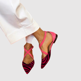 Lara - Vysoké sandály s potiskem