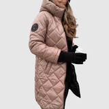 Jelena - Elegantní zimní péřový kabát