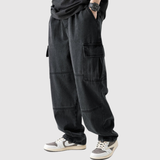 Bruno – Relaxed Fit Cargo Jeans with Elastic Waist