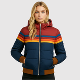 Jelena – Komfortní bunda s barevnými pruhy