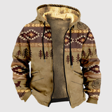 Šimon – Pánská barevná sametová mikina s kapucí