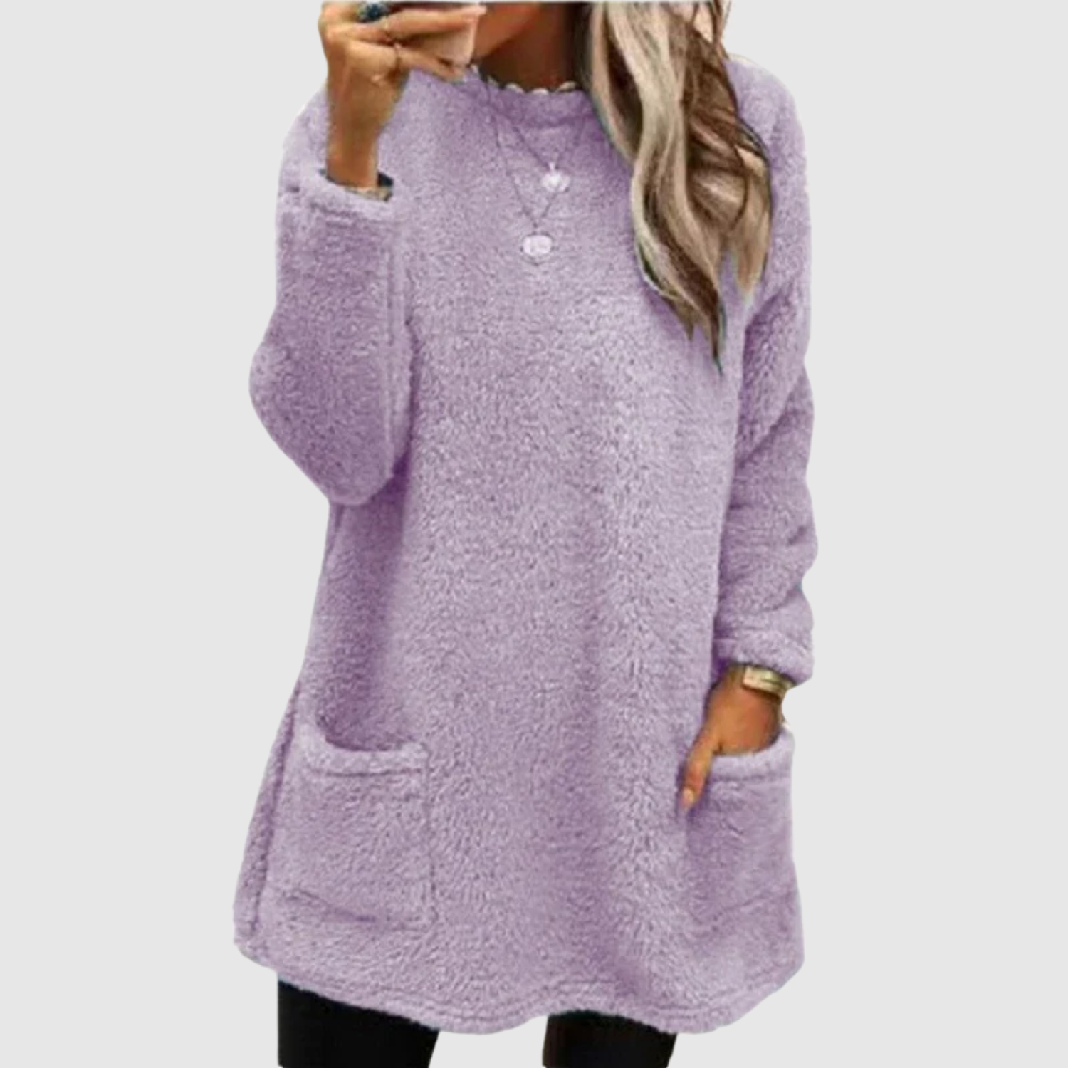 Nora – Dlouhá fleece mikina