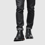 Viktor – Černé kožené pracovní obuv