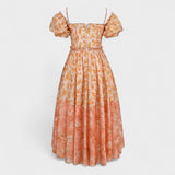 Valentina Coral Floral Dress