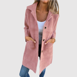 Jelena – Dlouhý kabát s tradičními knoflíky