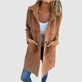 Jelena – Dlouhý kabát s tradičními knoflíky