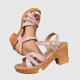 Teodora - Sandály na platformě s pleteným páskem