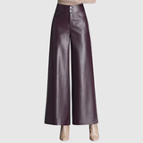 Mira – Kožené kalhoty s volným střihem