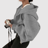 Nina – Krátká mikina s pohodlným volným střihem