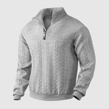 Daniel - Prémiový pletený svetr s krátkým zipem