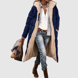 Jelena – Dlouhá polopřechodná bunda s péřovou výplní