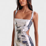 Večerní šaty Sparkle Silver - Speciální noční kolekce