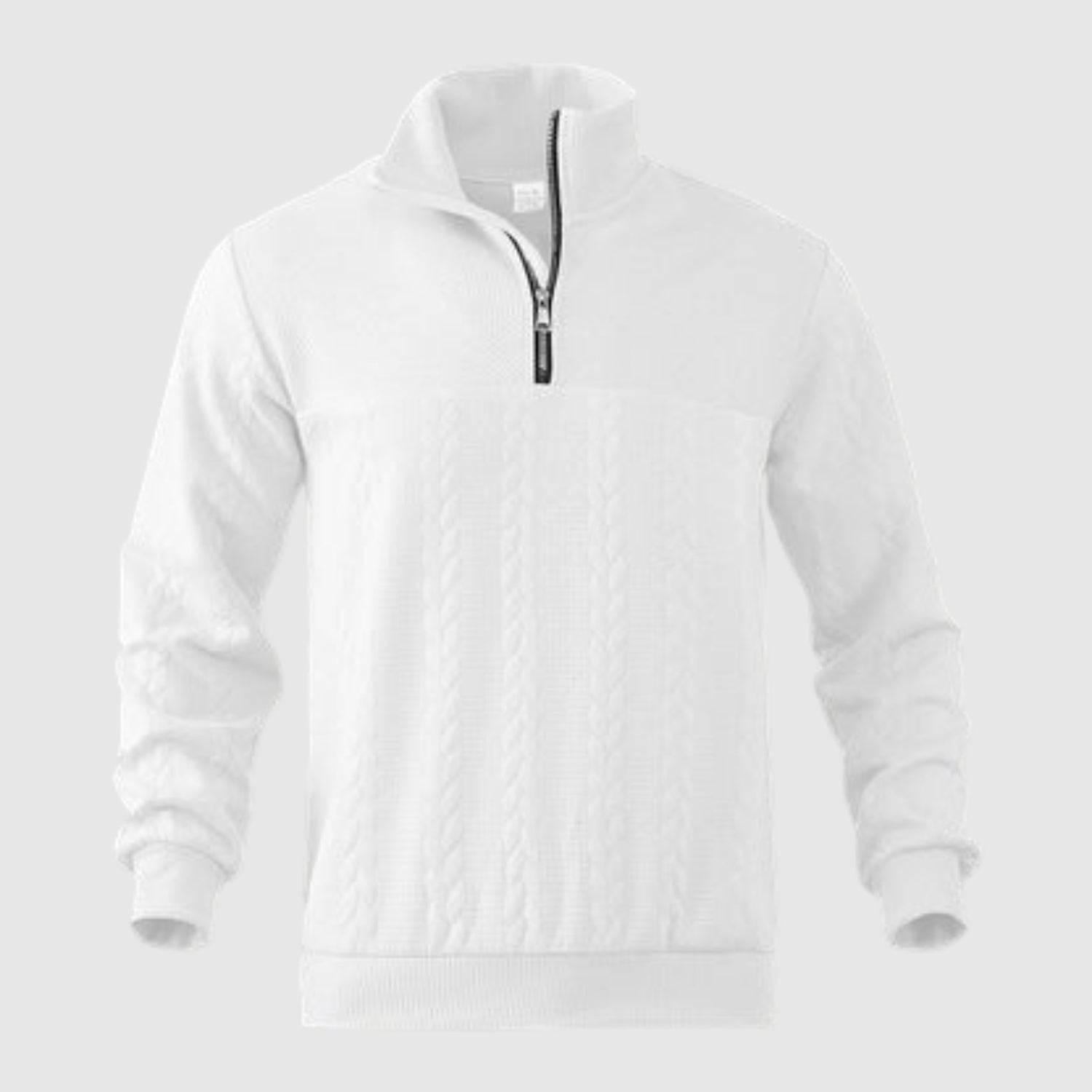 Daniel - Prémiový pletený svetr s krátkým zipem