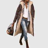 Jelena – Dlouhá polopřechodná bunda s péřovou výplní