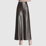 Mira – Kožené kalhoty s volným střihem