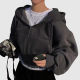 Nina – Krátká mikina s pohodlným volným střihem