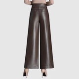 Mira – Kožené kalhoty s volným střihem