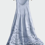 Šaty s anglickou krajkovou výšivkou