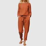 Natálie – Komfortní souprava s kalhotami a blůzou