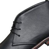 Viktor – Černé kožené pracovní obuv