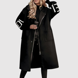 Jelena – Dlouhý kabát s kožešinovým lemem