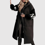 Jelena – Dlouhý kabát s kožešinovým lemem