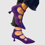 Teodora - Retro lodičky s nízkým podpatkem a jedinečným stylem