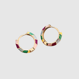 Elisa – Zlaté prsteny s barevným smaltem