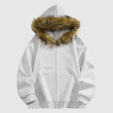 Šimon - Mikina s měkkou huňatou kapucí