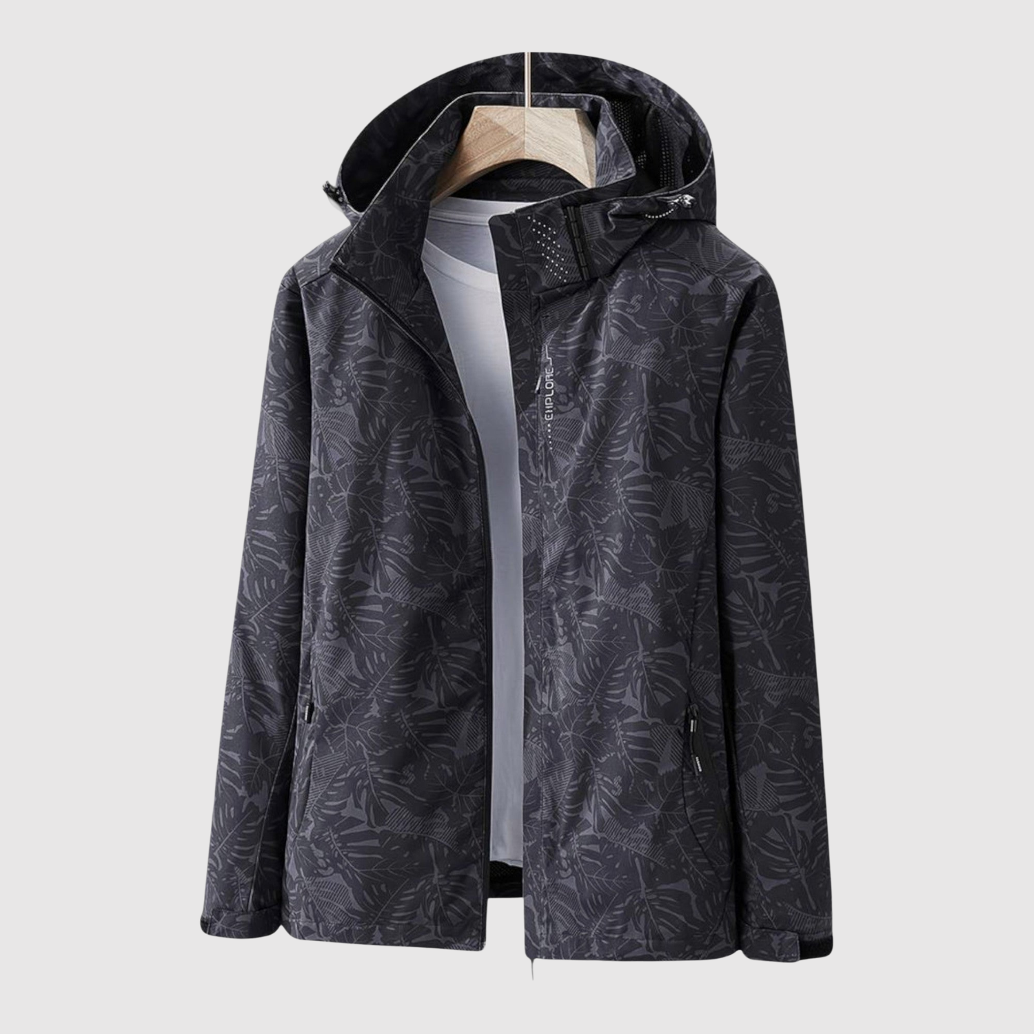 Jelena – Lehká gabardinová móda s kapucí