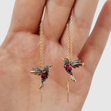 Elisa – Hummingbird-Shaped Dangle Earrings