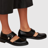 Lara – Černé kožené klasické Mary Jane boty
