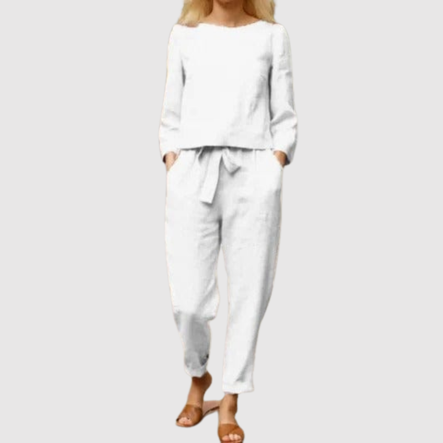 Natálie – Komfortní souprava s kalhotami a blůzou